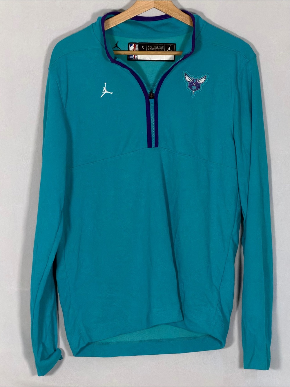 Jordan Charlotte Hornets 2023/24 Authentic Dri-FIT Half Zip Pullover Men’s S
